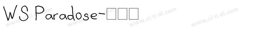 WS Paradose字体转换